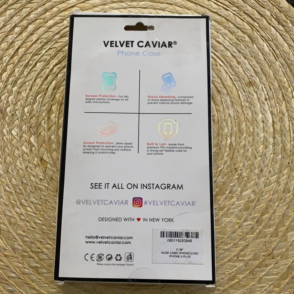 Velvet Caviar iPhone Case 6/6s Plus- Nude Camo Cell Phone Case - Picture 4 of 9